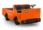 Orange industrial vehicles