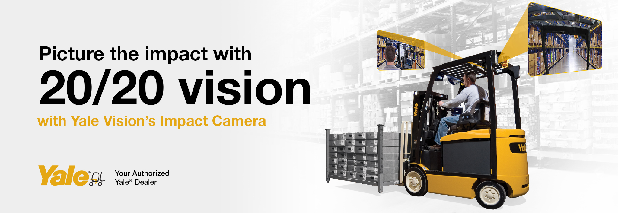 Yale vision impact camera banner