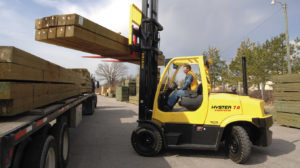 Hyster Forklift in the Summer