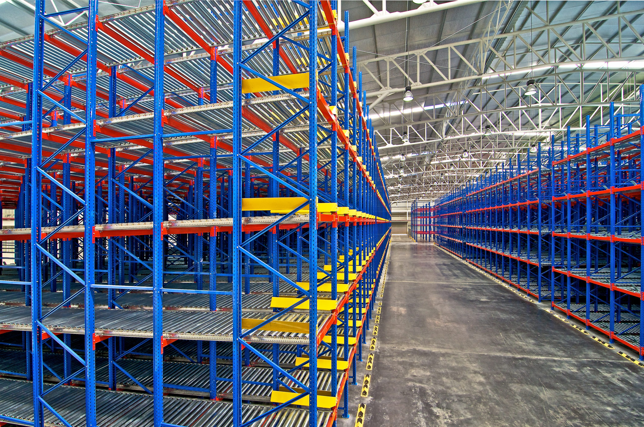 Warehouse  shelving  storage, metal, pallet racking system