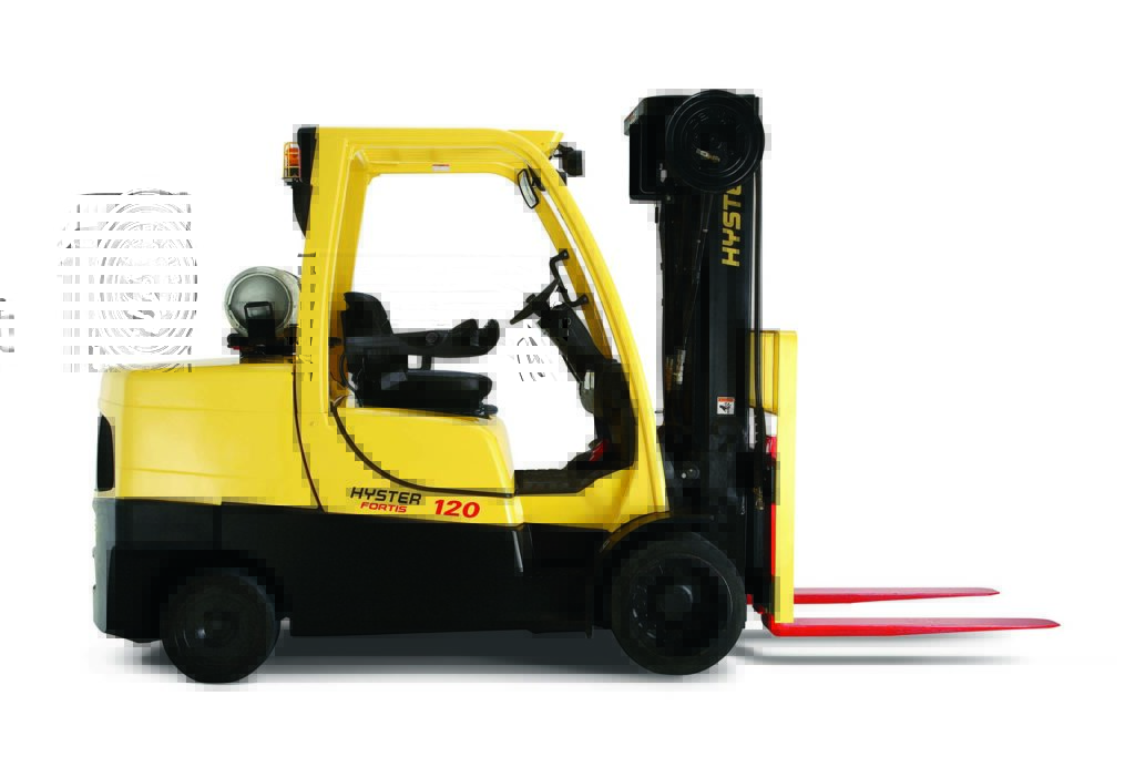 ko of small hyster forklift with shadow