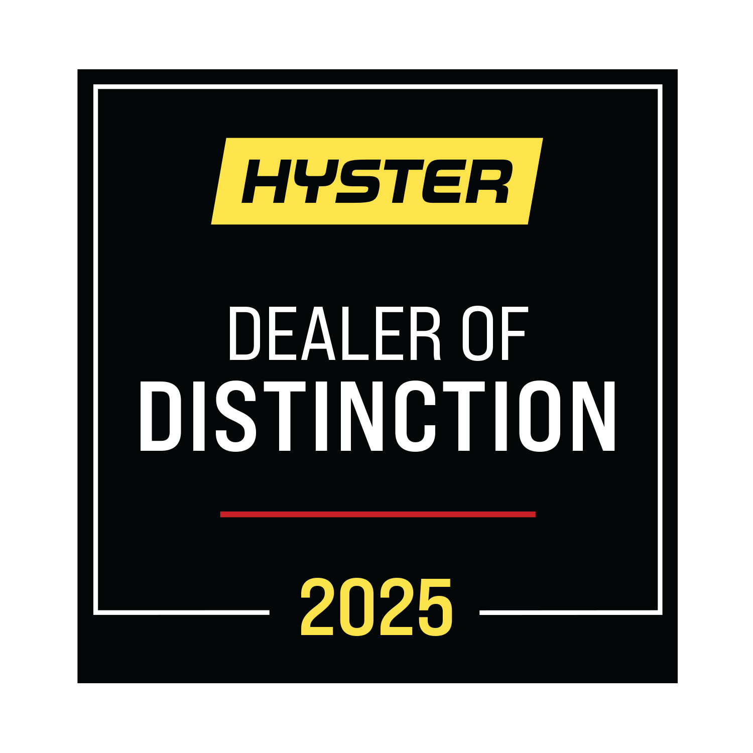 Hyster 2025 Dealer of Distinction